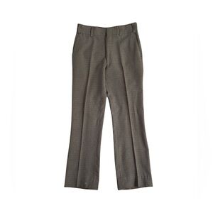 70’s Vintage Gray and Moss Green Bootleg Dress Pants